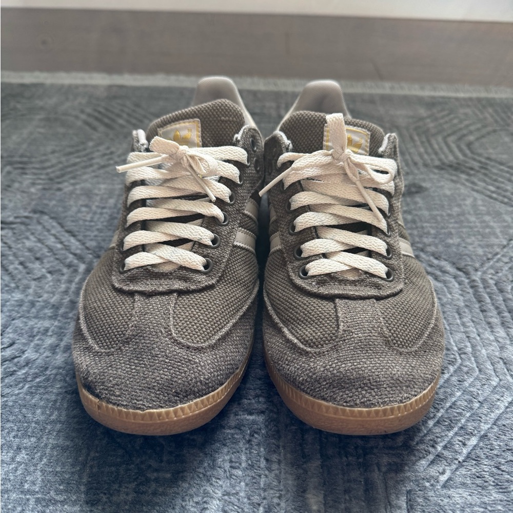 Adidas Samba hemp sneaker men’s 8 brown gum sole good condition - Picture 2 of 8